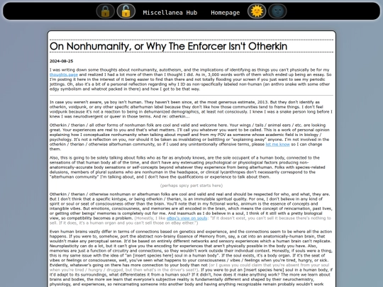 miscellanea/nonhumanity screenshot