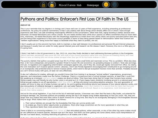 miscellanea/pythons screenshot