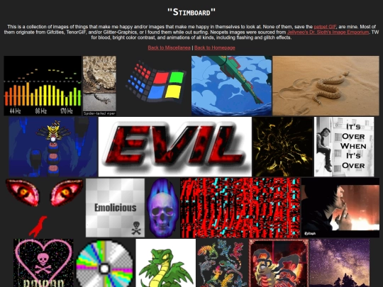 miscellanea/stimboard screenshot