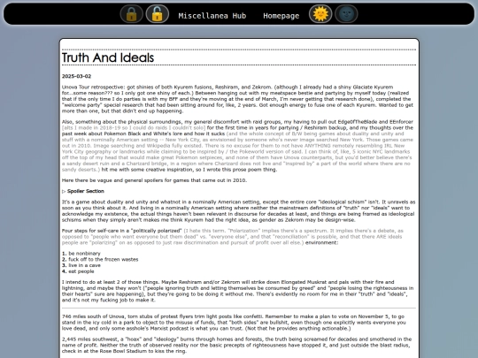miscellanea/truthandideals screenshot