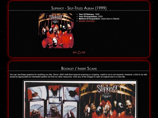 musicscene/cds/slipknot_selftitled screenshot
