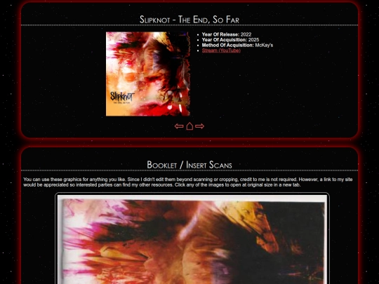 musicscene/cds/theendsofar screenshot