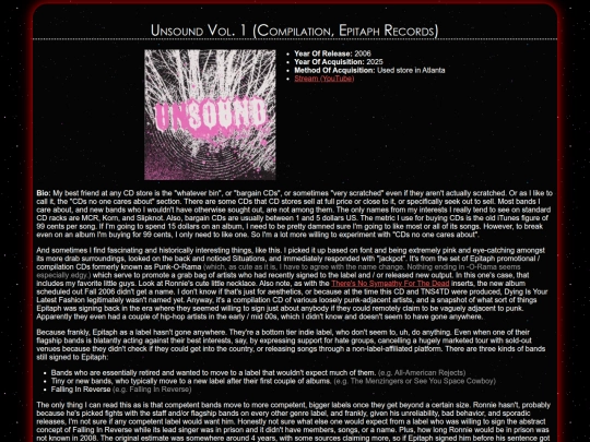 musicscene/cds/unsound2006 screenshot