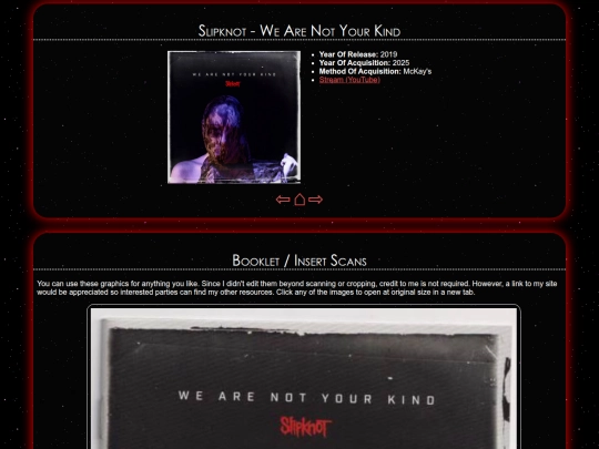 musicscene/cds/wearenotyourkind screenshot