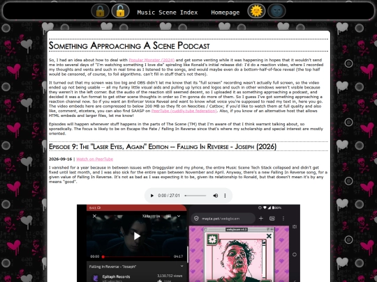 musicscene/podcast screenshot