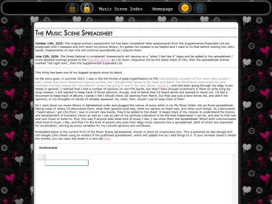 musicscene/spreadsheet screenshot