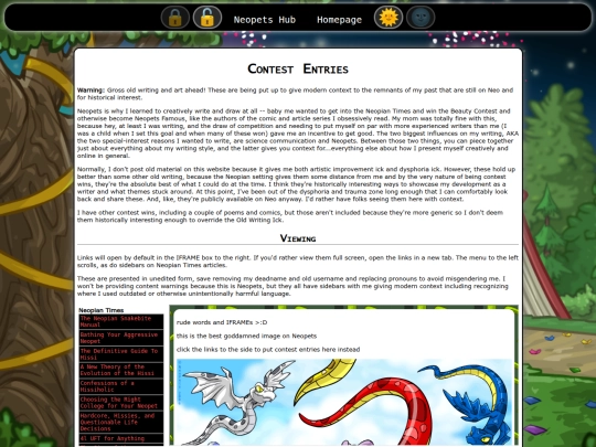 neopets/contests screenshot