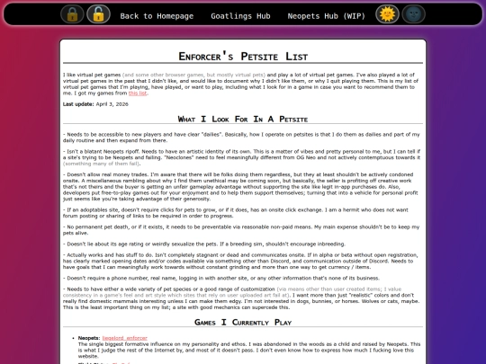 petsites screenshot