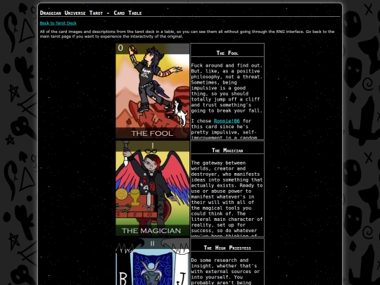 tarot_table screenshot