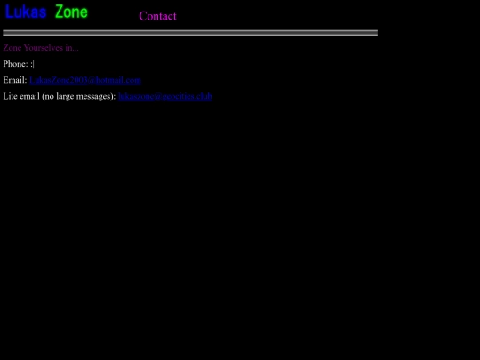 Contact screenshot