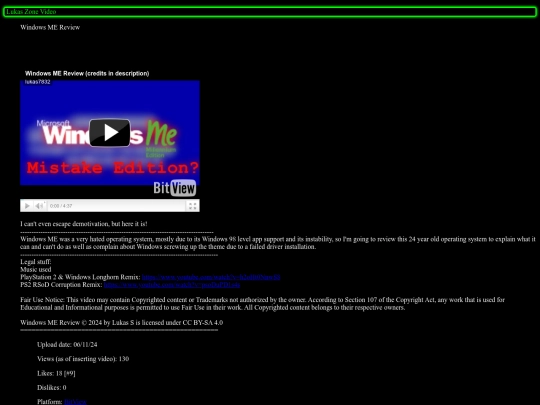 Video=WinME screenshot