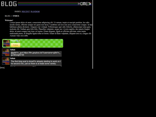 blog screenshot