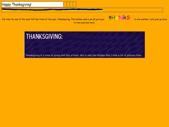 thanksgiving screenshot
