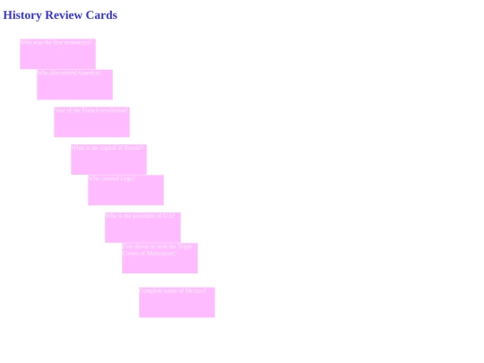 ReviewCardsAssignment screenshot