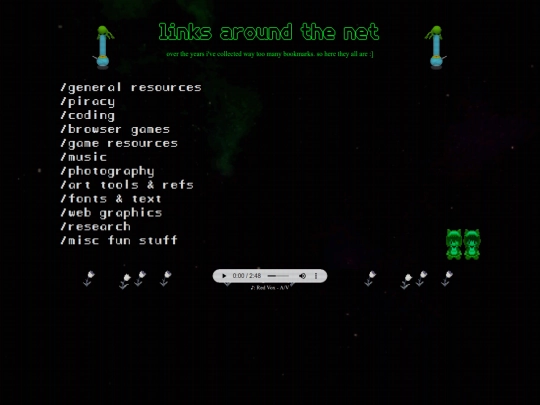 links screenshot