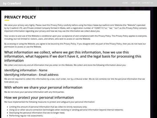 privacy-policy screenshot