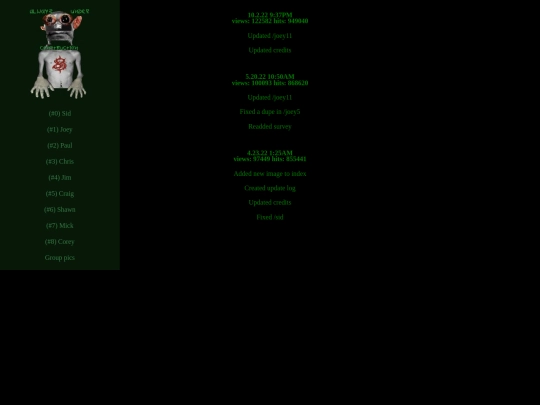 log screenshot