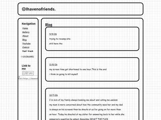 Blog screenshot