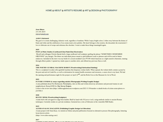resume screenshot