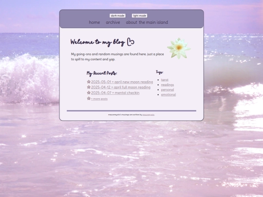 blog screenshot
