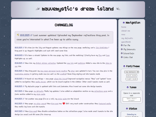 changelog screenshot