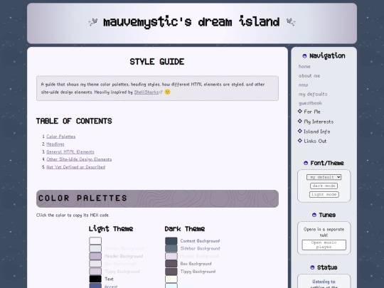 styleguide screenshot