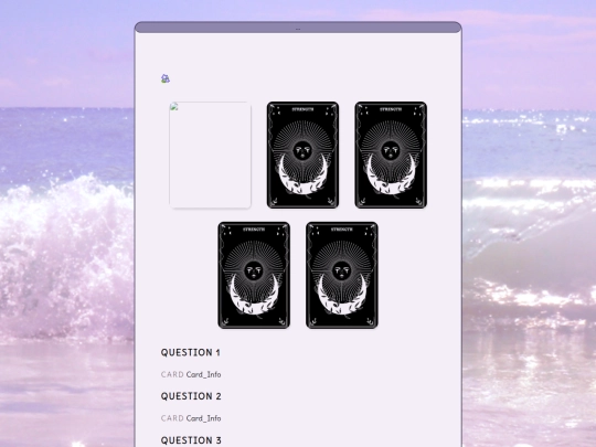 testing/tarot-template screenshot