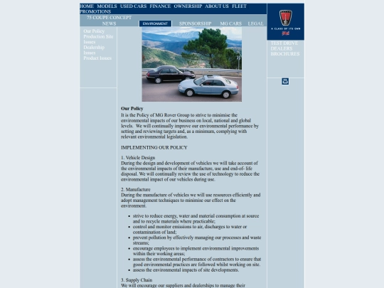 Rover_UK/RoverUK_Envrionment/RoverUK_OurPolicy screenshot