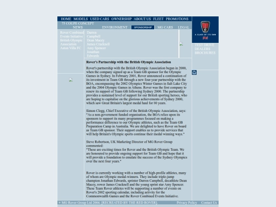 Rover_UK/RoverUK_Sponsorship/RoverUKOlympics/RoverUK_OlympicsAssociation screenshot
