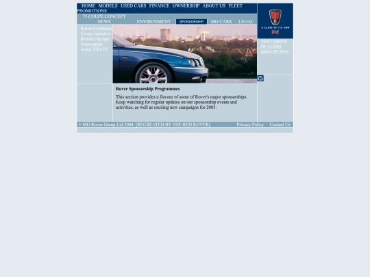 Rover_UK/RoverUK_Sponsorship/RoverUK_SponsorshipLandingPage screenshot