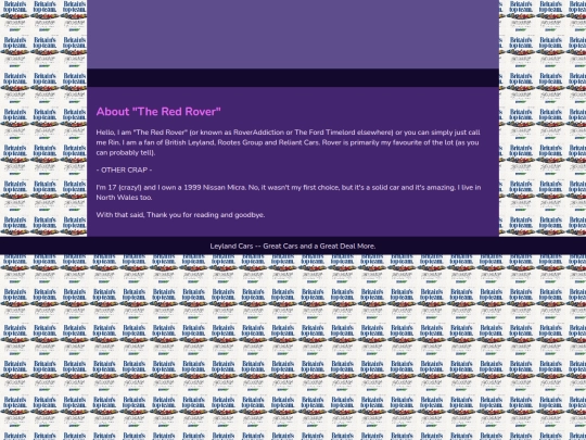 TheRedRoverAbout/AboutTRR screenshot