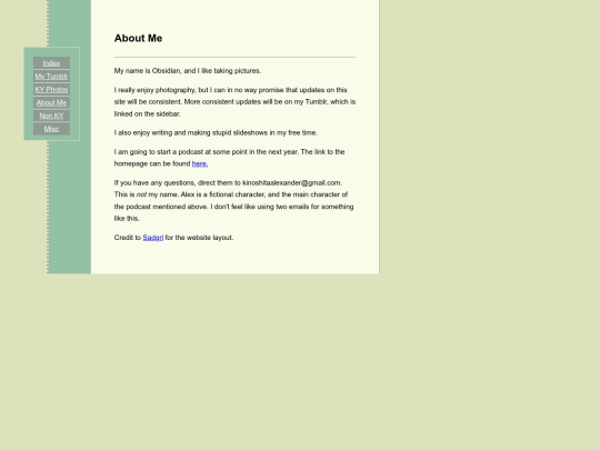 photography-aboutme screenshot