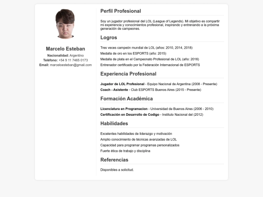 Curriculum/wdfkjashdn screenshot