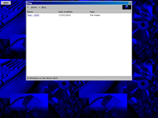 index/blog screenshot