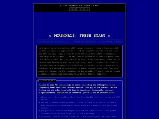 personals screenshot