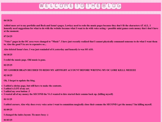 blog screenshot