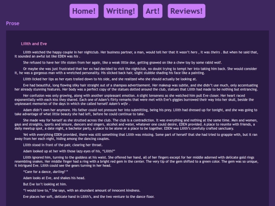 writing screenshot
