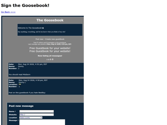 goosebook screenshot