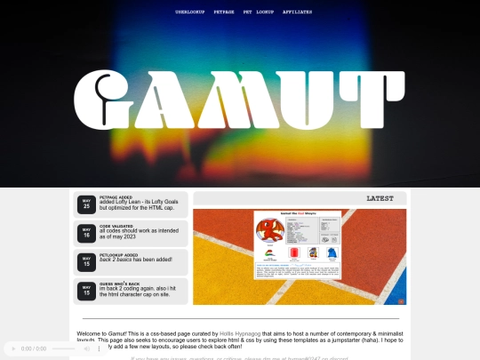 gamut screenshot