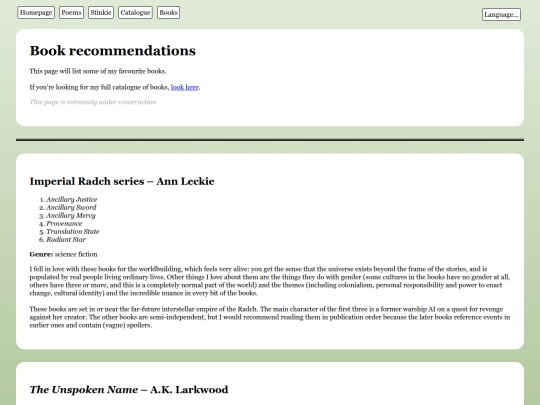 en/Books screenshot