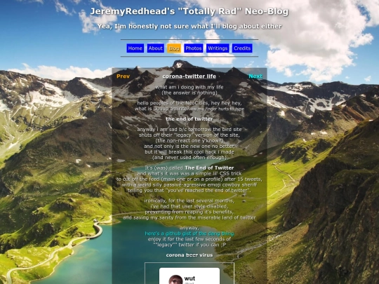 blog screenshot