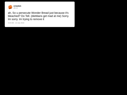 testing/crut-tweet screenshot