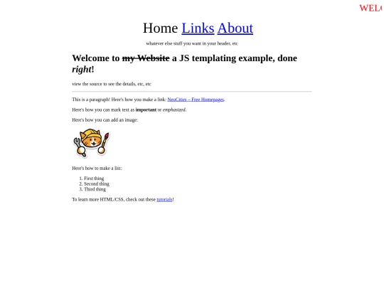 testing/templating screenshot