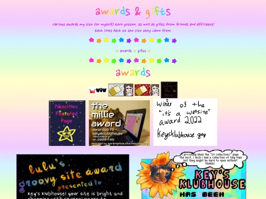 awards screenshot