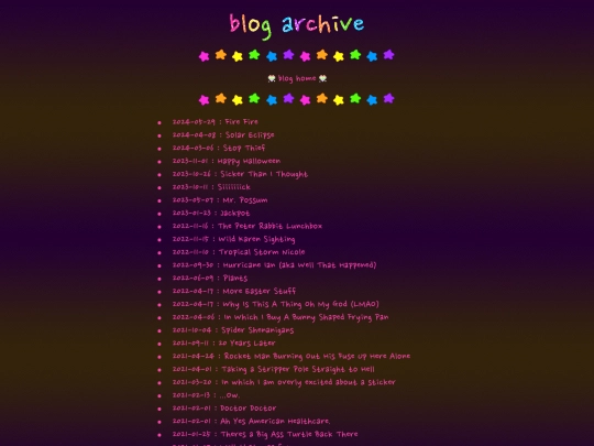 blog/archive screenshot