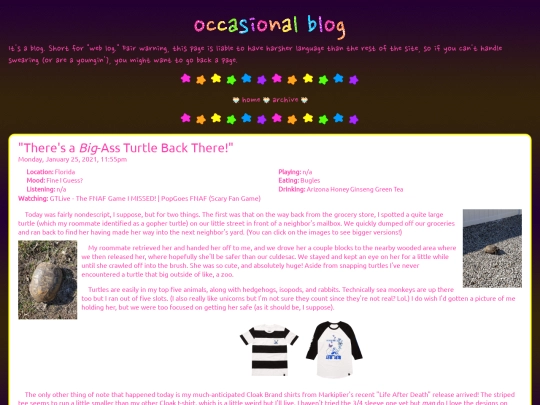 blog/posts/2021-01-25-Theres-a-Big-Ass-Turtle-Back-There screenshot