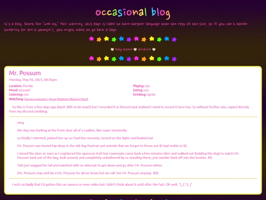 blog/posts/2023-05-07-Mr.-Possum screenshot