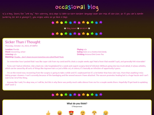 blog/posts/2023-10-26-Sicker-Than-I-Thought screenshot