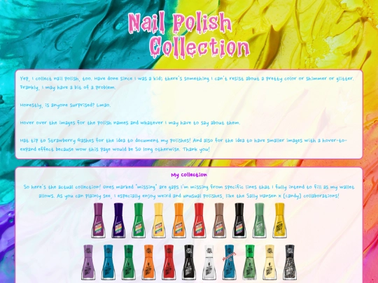 collect/irl/nailpolish screenshot