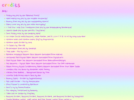 credits screenshot